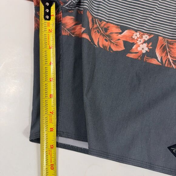 Rip Curl Mirage Board Shorts Men's 34 Floral Stripe Drawstring Beach Surf Swim - Picture 8 of 15